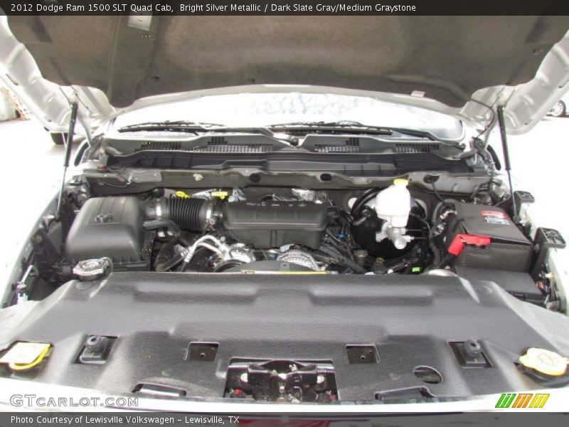 Bright Silver Metallic / Dark Slate Gray/Medium Graystone 2012 Dodge Ram 1500 SLT Quad Cab