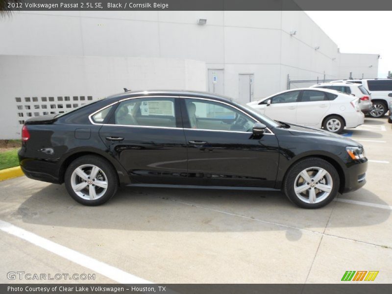 Black / Cornsilk Beige 2012 Volkswagen Passat 2.5L SE