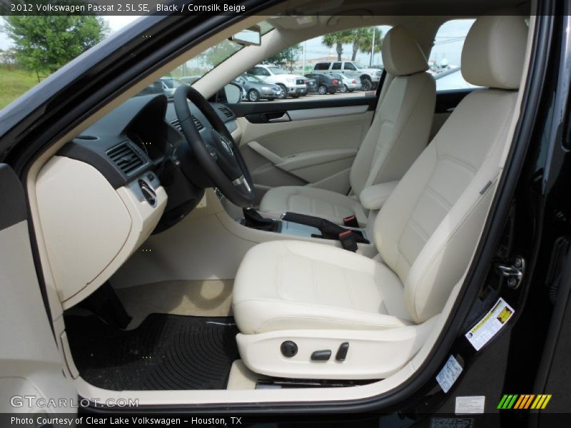 Black / Cornsilk Beige 2012 Volkswagen Passat 2.5L SE