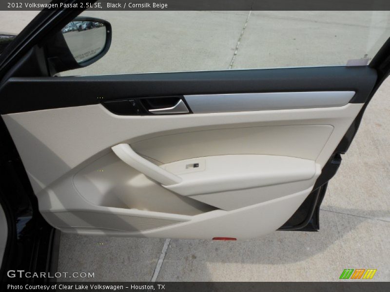 Black / Cornsilk Beige 2012 Volkswagen Passat 2.5L SE
