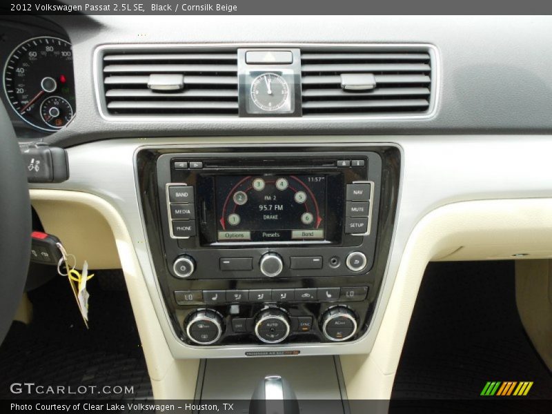 Black / Cornsilk Beige 2012 Volkswagen Passat 2.5L SE
