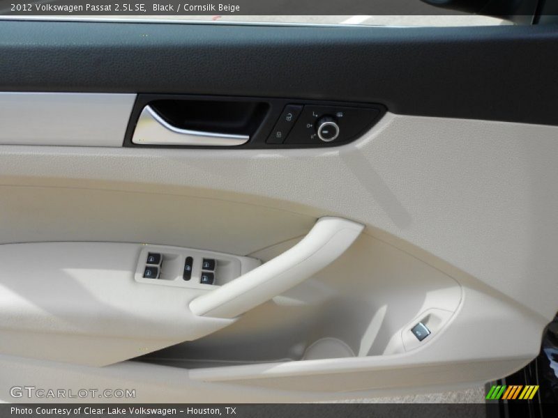 Black / Cornsilk Beige 2012 Volkswagen Passat 2.5L SE
