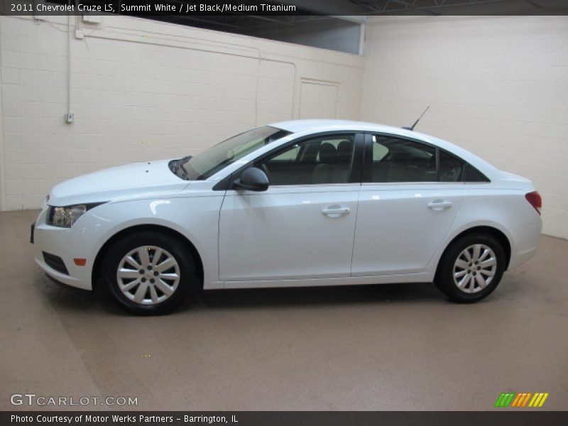 Summit White / Jet Black/Medium Titanium 2011 Chevrolet Cruze LS
