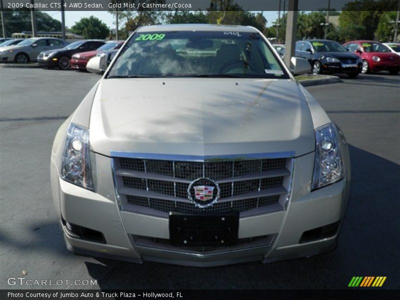 Gold Mist / Cashmere/Cocoa 2009 Cadillac CTS 4 AWD Sedan