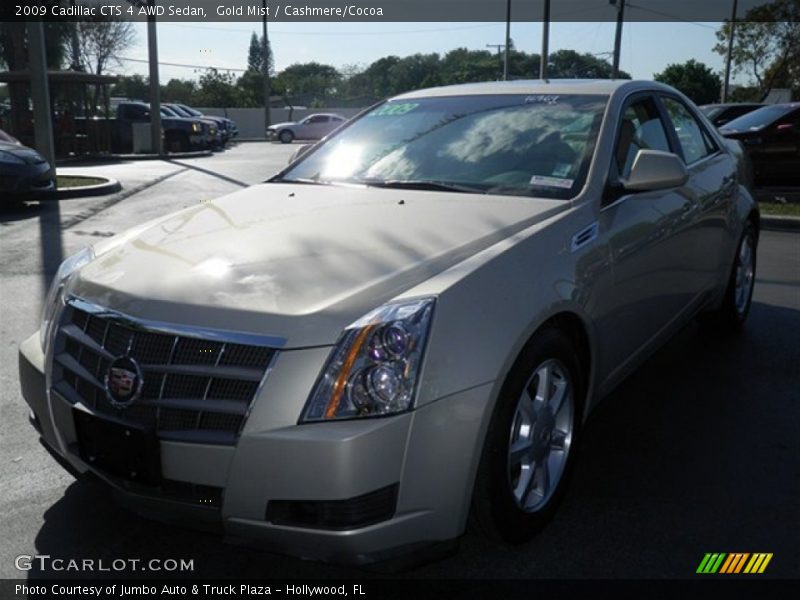 Gold Mist / Cashmere/Cocoa 2009 Cadillac CTS 4 AWD Sedan