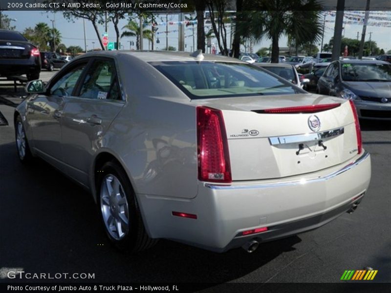 Gold Mist / Cashmere/Cocoa 2009 Cadillac CTS 4 AWD Sedan