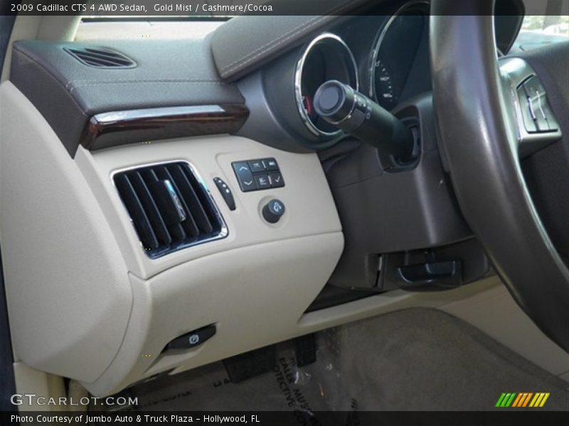 Gold Mist / Cashmere/Cocoa 2009 Cadillac CTS 4 AWD Sedan