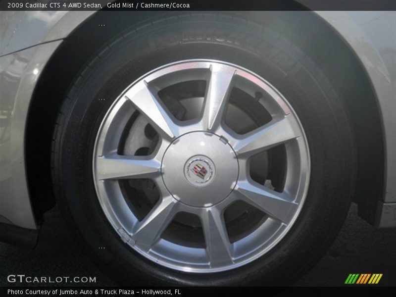 Gold Mist / Cashmere/Cocoa 2009 Cadillac CTS 4 AWD Sedan