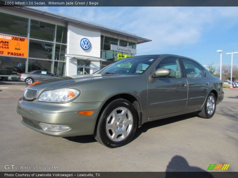 Millenium Jade Green / Beige 2001 Infiniti I 30 Sedan