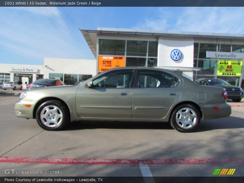 Millenium Jade Green / Beige 2001 Infiniti I 30 Sedan