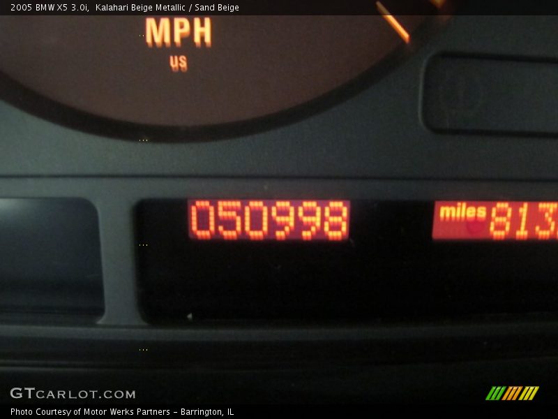 Kalahari Beige Metallic / Sand Beige 2005 BMW X5 3.0i