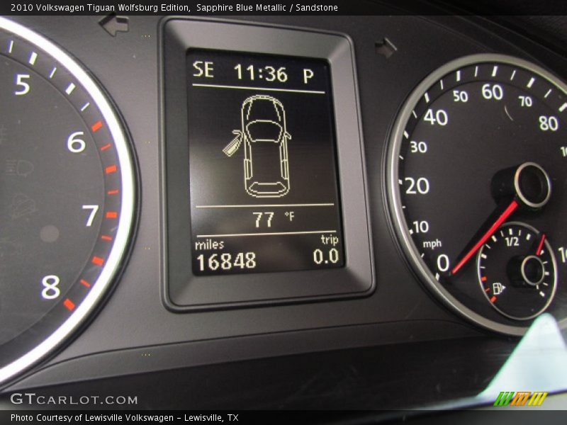 Sapphire Blue Metallic / Sandstone 2010 Volkswagen Tiguan Wolfsburg Edition