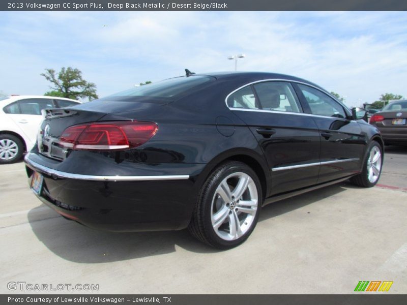 Deep Black Metallic / Desert Beige/Black 2013 Volkswagen CC Sport Plus