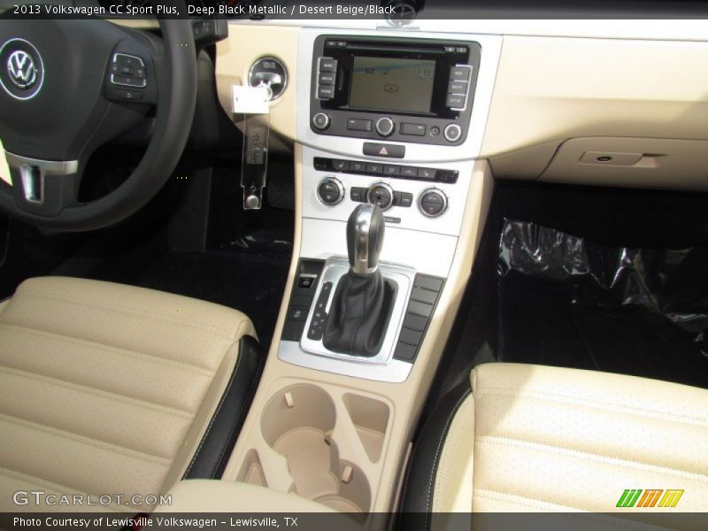 Deep Black Metallic / Desert Beige/Black 2013 Volkswagen CC Sport Plus