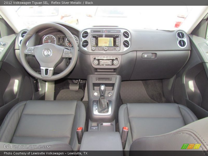 Reflex Silver Metallic / Black 2012 Volkswagen Tiguan SEL