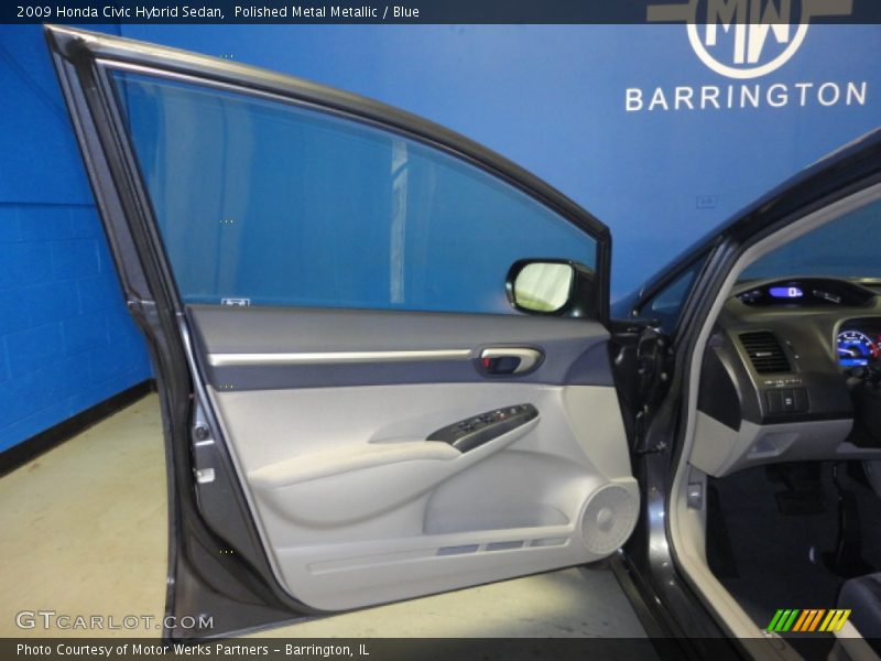 Polished Metal Metallic / Blue 2009 Honda Civic Hybrid Sedan