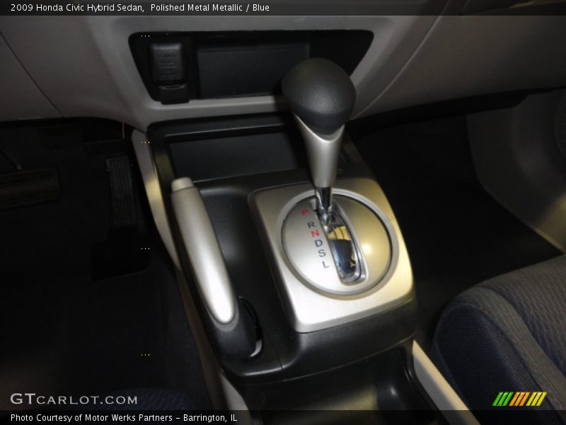 Polished Metal Metallic / Blue 2009 Honda Civic Hybrid Sedan