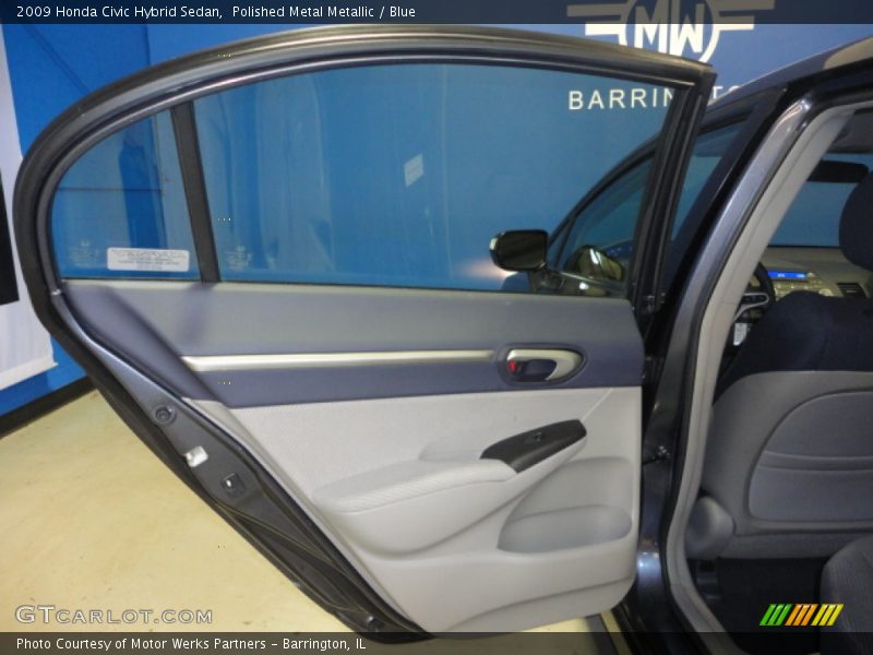 Polished Metal Metallic / Blue 2009 Honda Civic Hybrid Sedan