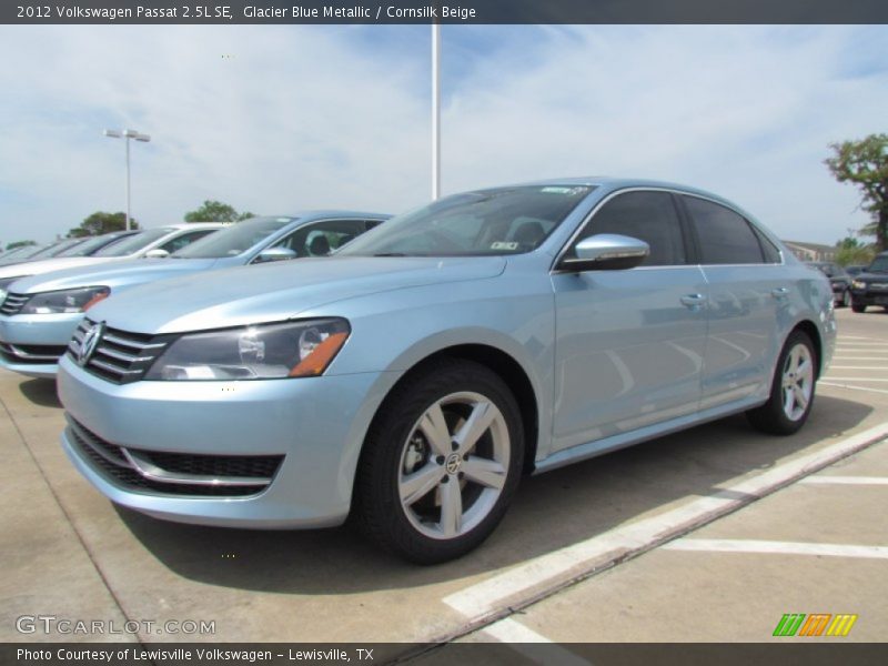 Glacier Blue Metallic / Cornsilk Beige 2012 Volkswagen Passat 2.5L SE