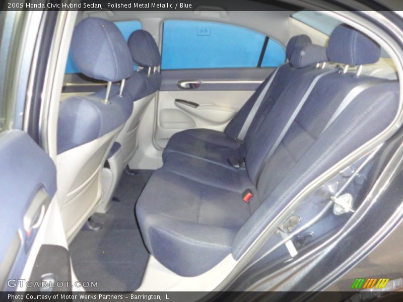 Polished Metal Metallic / Blue 2009 Honda Civic Hybrid Sedan