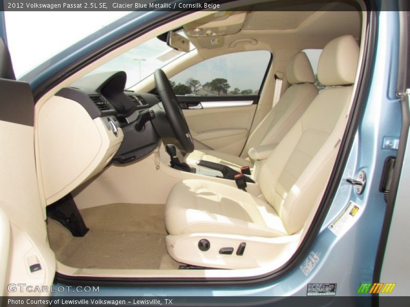 Glacier Blue Metallic / Cornsilk Beige 2012 Volkswagen Passat 2.5L SE