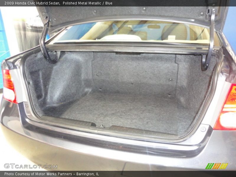 Polished Metal Metallic / Blue 2009 Honda Civic Hybrid Sedan