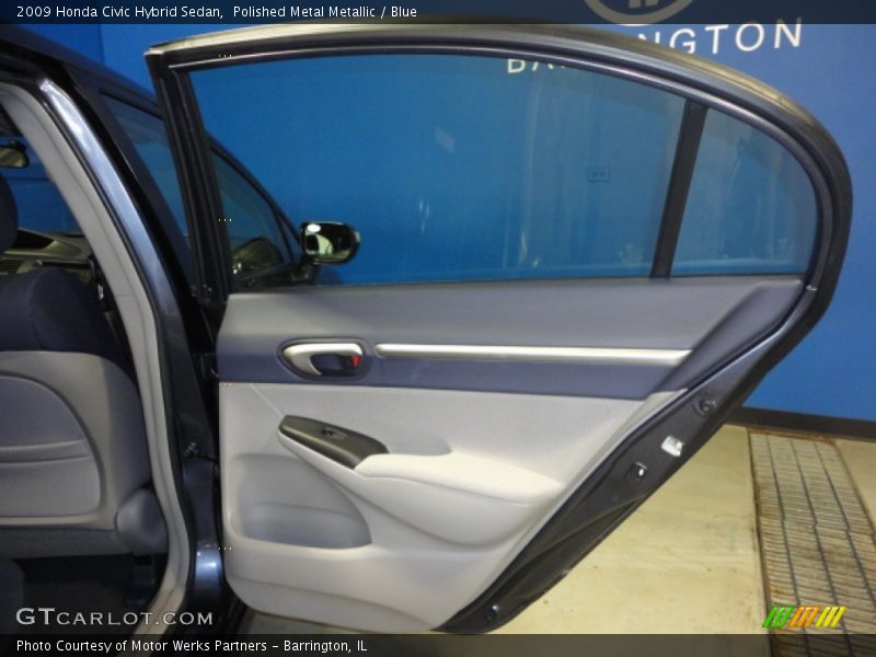 Polished Metal Metallic / Blue 2009 Honda Civic Hybrid Sedan