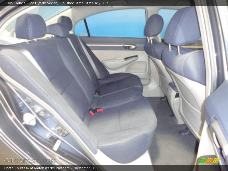 Polished Metal Metallic / Blue 2009 Honda Civic Hybrid Sedan
