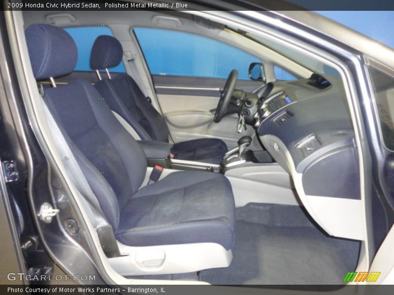 Polished Metal Metallic / Blue 2009 Honda Civic Hybrid Sedan
