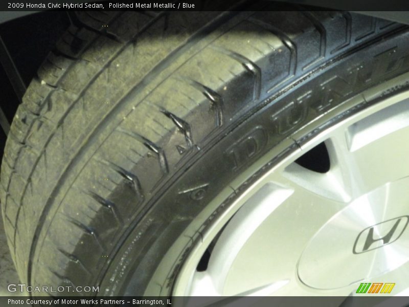 Polished Metal Metallic / Blue 2009 Honda Civic Hybrid Sedan