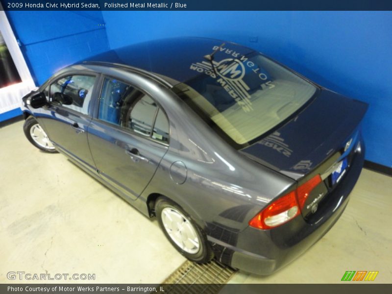 Polished Metal Metallic / Blue 2009 Honda Civic Hybrid Sedan