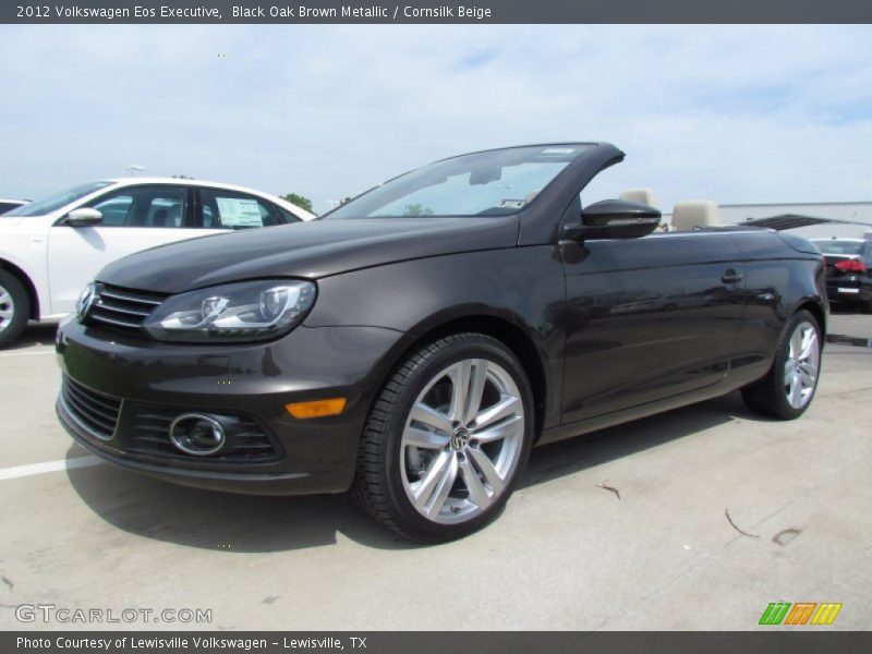Black Oak Brown Metallic / Cornsilk Beige 2012 Volkswagen Eos Executive