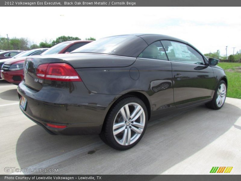 Black Oak Brown Metallic / Cornsilk Beige 2012 Volkswagen Eos Executive