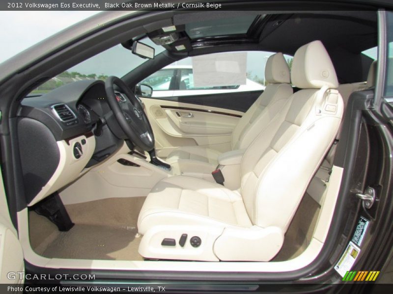 Black Oak Brown Metallic / Cornsilk Beige 2012 Volkswagen Eos Executive