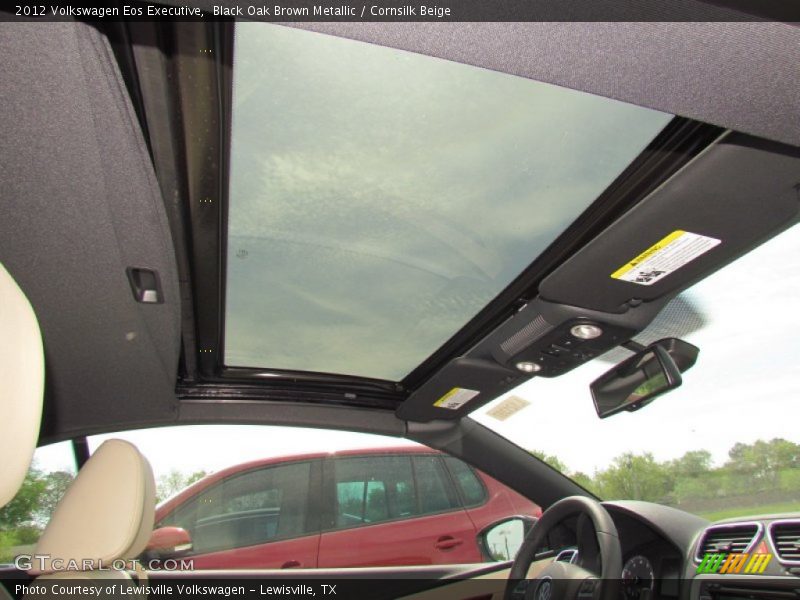 Black Oak Brown Metallic / Cornsilk Beige 2012 Volkswagen Eos Executive