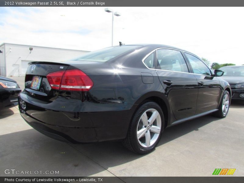 Black / Cornsilk Beige 2012 Volkswagen Passat 2.5L SE