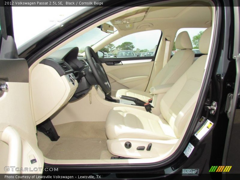 Black / Cornsilk Beige 2012 Volkswagen Passat 2.5L SE
