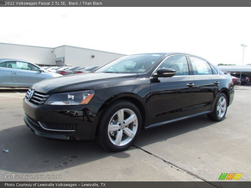 Black / Titan Black 2012 Volkswagen Passat 2.5L SE