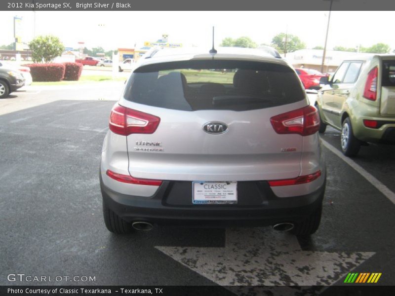 Bright Silver / Black 2012 Kia Sportage SX