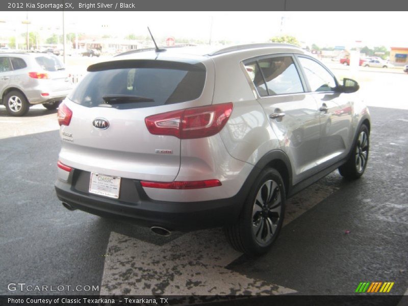 Bright Silver / Black 2012 Kia Sportage SX