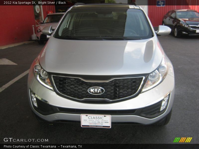 Bright Silver / Black 2012 Kia Sportage SX