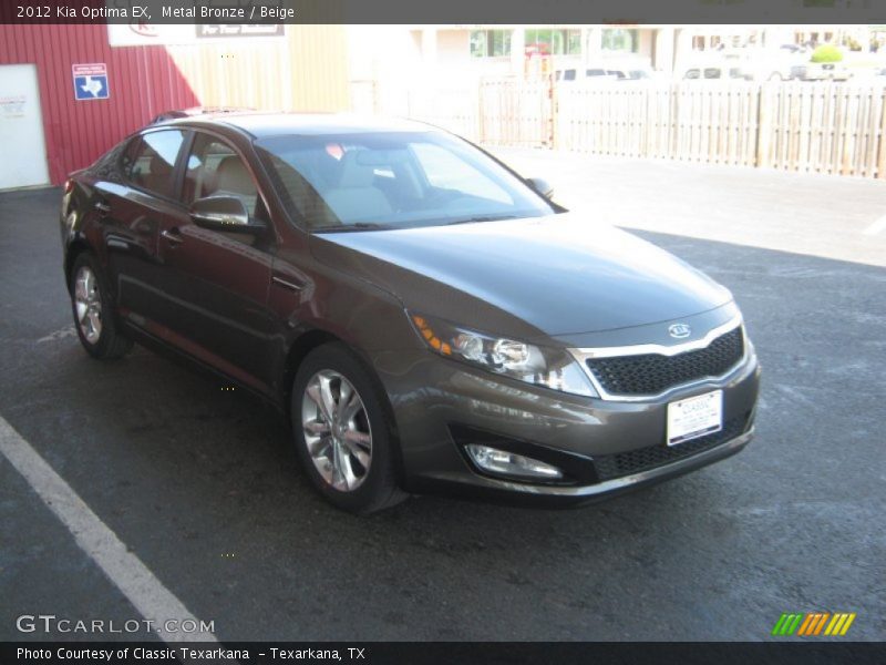 Metal Bronze / Beige 2012 Kia Optima EX