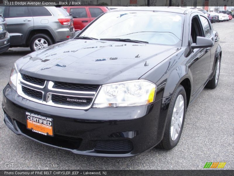 Black / Black 2011 Dodge Avenger Express