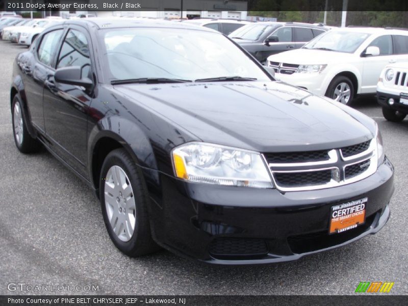 Black / Black 2011 Dodge Avenger Express