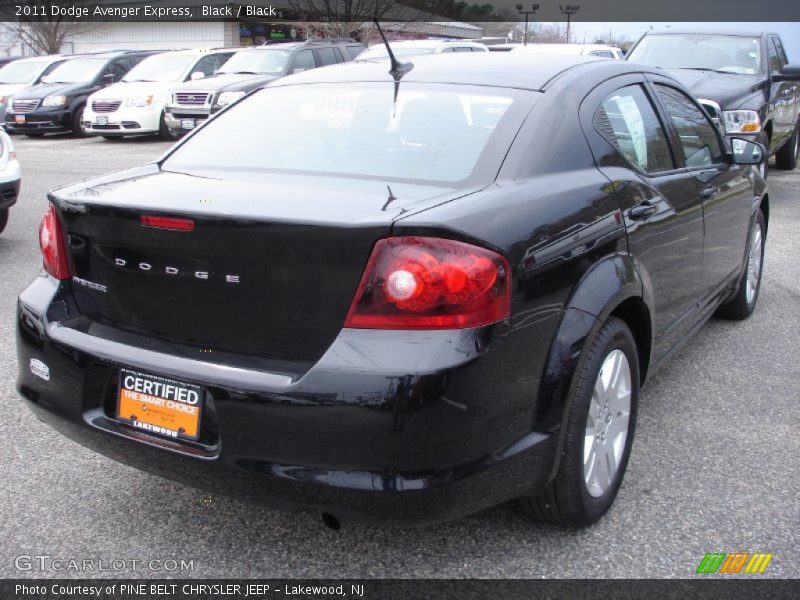 Black / Black 2011 Dodge Avenger Express
