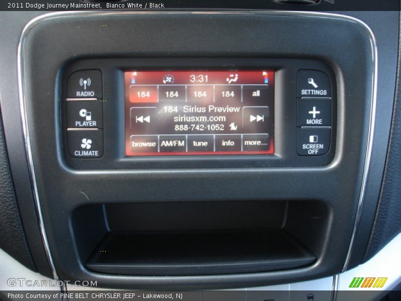 Bianco White / Black 2011 Dodge Journey Mainstreet