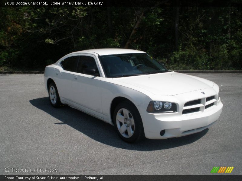 Stone White / Dark Slate Gray 2008 Dodge Charger SE