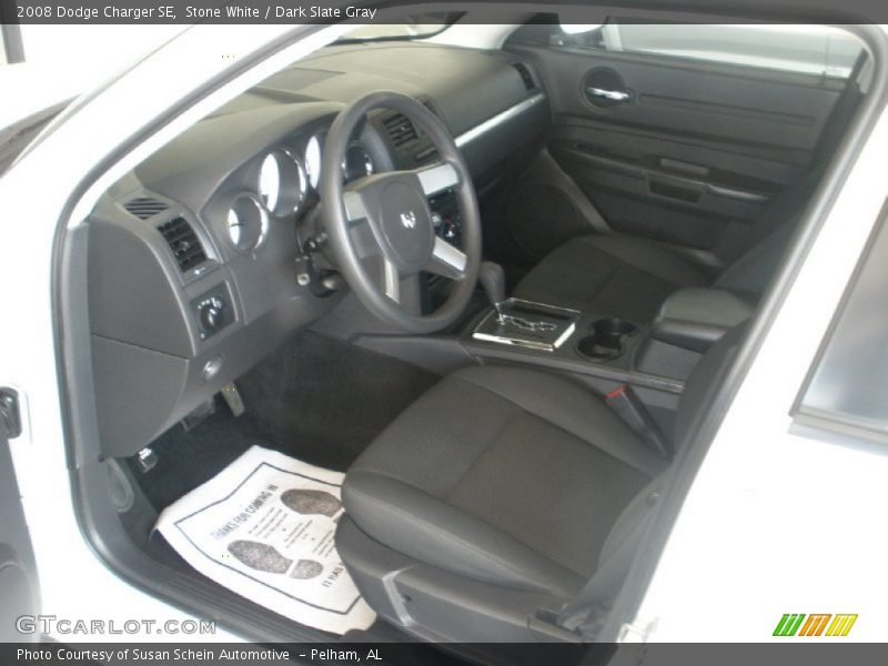 Stone White / Dark Slate Gray 2008 Dodge Charger SE
