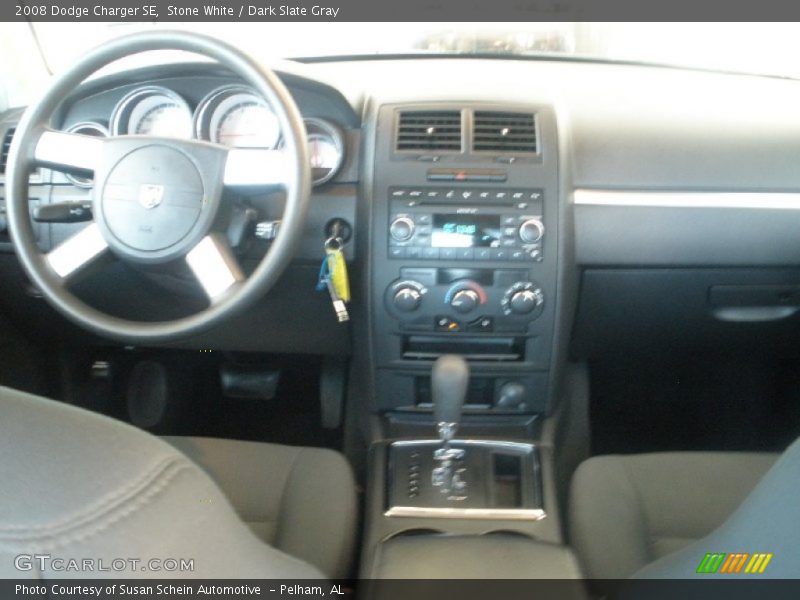 Stone White / Dark Slate Gray 2008 Dodge Charger SE