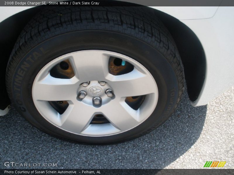 Stone White / Dark Slate Gray 2008 Dodge Charger SE